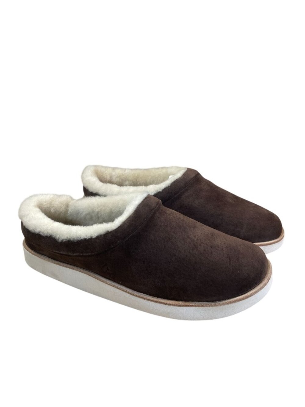 Olukai Mani Womens Slippers Size 11 Dark Oak/Golden Sand New with Box
